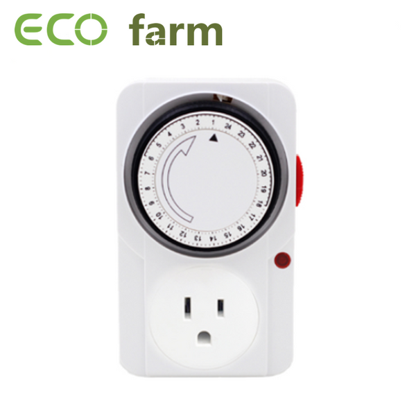 ECO Farm Greenhouse 24 Hours Grounded Grow Light Timer Digital Socket Timer