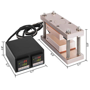 ECO Farm Rosin Press Plate Kit 3*5/3*7 Inch Rosin Heat Press Dual Heater Kit