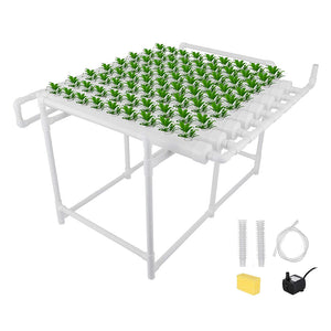 ECO Farm Horizontal Eight Pipe Soilless Cultivation Planting Rack 72 Sites NFT Hydroponic Growing System