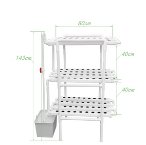 ECO Farm Hydroponics Grow Rack System Multi-Layer 12 Tube Soilless Cultivation Equipment