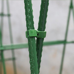 ECO Farm Garden Plant Supports Metal Ground Stakes Plastic Sticks (10 Pcs )