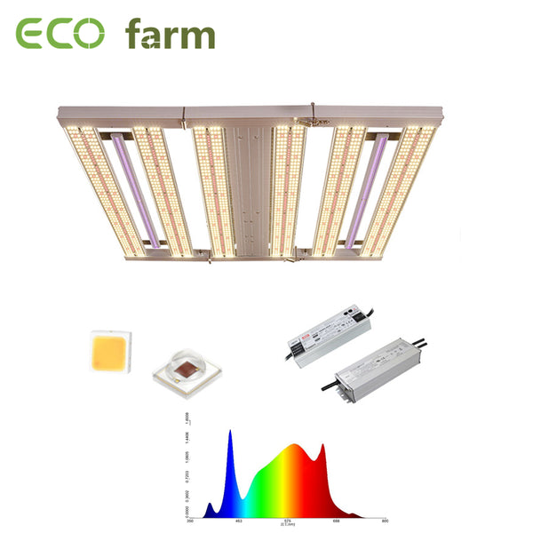 ECO Farm 690W Three Channel Dimming LED Grow Light With Samsung 301B/ LedStar Chips 180° Foldable Design