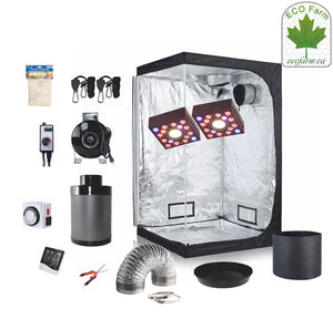 ECO Farm Portable Mini 2*2FT (24*24*64 Inch/ 60*60*160 CM) Hydroponic Indoor Grow Tent