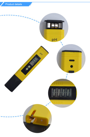 ECO Farm High Precision 0.01 LCD PH Value Test Pencil Meter