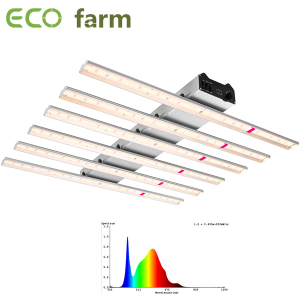 ECO Farm LUX 600W/720W Movable Full Spectrum LED Grow Light With Samsung 301B/ Bridgelux Chips