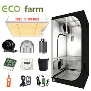 ECO Farm 2'x2' Complete Grow Tent Kit - 110W LM301B Waterproof Quantum Board Type