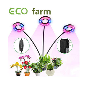 ECO Farm 36W USB Clip Plant Light Dimmable LED Full Spectrum LED Grow Light