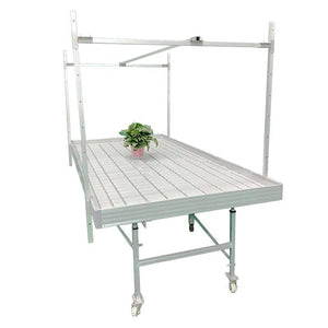 ECO Farm Growing Rack Propagating Seedling Growing Systems Movable Drain Table Flood Trays For Hydroponics