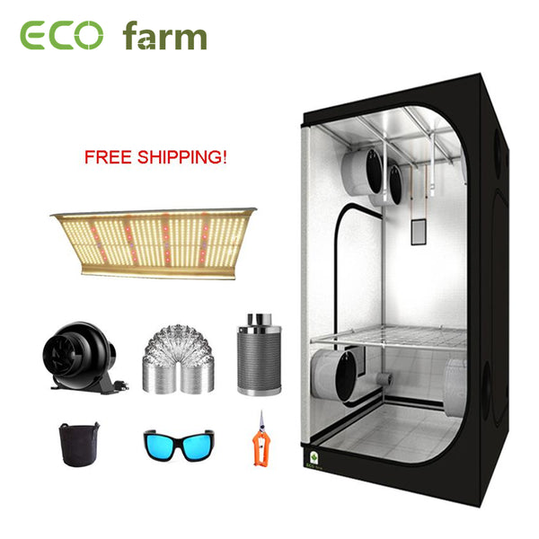 ECO Farm 2'x2' Complete Grow Tent Kit- 100W Samsung 561C Chips LED Quantum Board