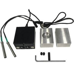 ECO Farm Rosin Heat Press Kits 3x5 Inch Convex Or Concave Shape Plates With Dual Heater Rod