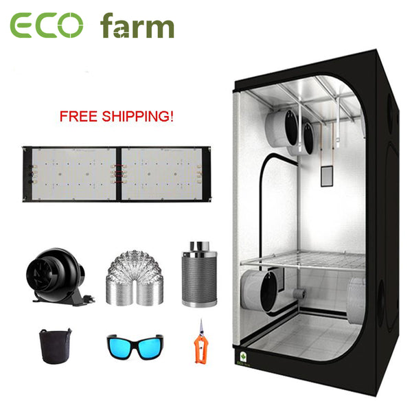 ECO Farm 3.3'x3.3' Essential Grow Tent Kit - 240W Samsung 301H Chips Quantum Board