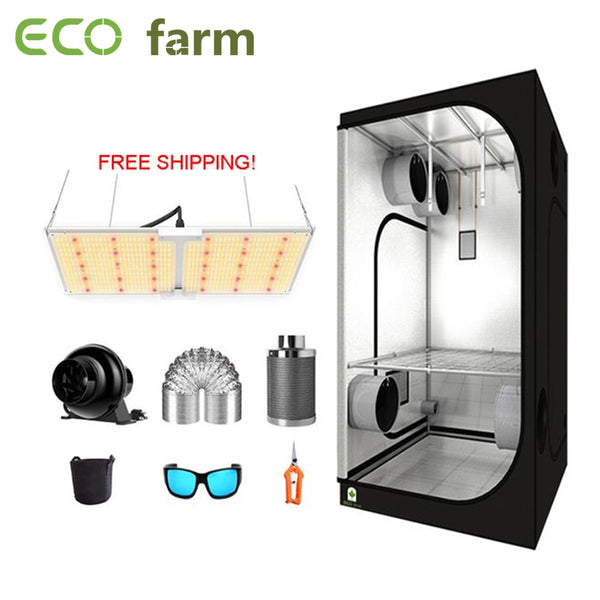 ECO Farm 3'x3' Essential Grow Tent Kit - 220W Samsung 281B Waterproof Quantum Board