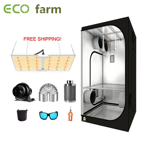 ECO Farm 3'x3' Essential Grow Tent Kit - 220W Samsung 281B Waterproof Quantum Board