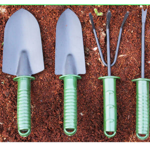 ECO Farm Gardening Tool Set Combination Shovel, Hoe, Rake and Plastic Handle Set
