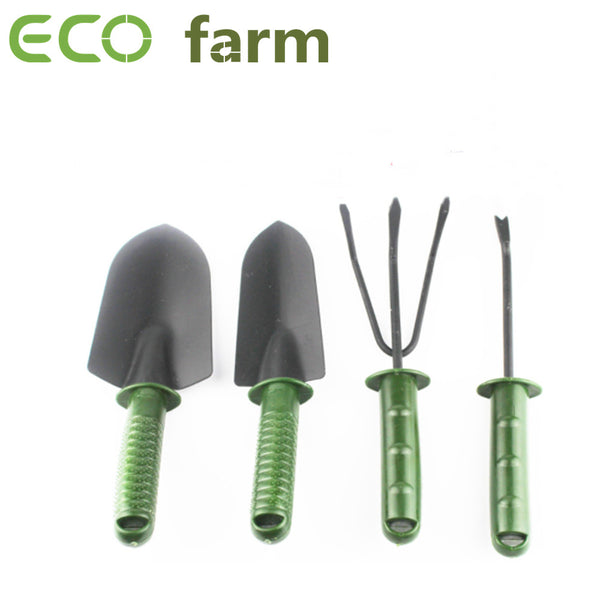 ECO Farm Gardening Tool Set Combination Shovel, Hoe, Rake and Plastic Handle Set