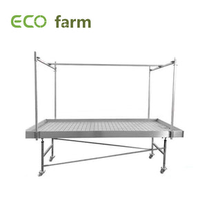 ECO Farm Growing Rack Propagating Seedling Growing Systems Movable Drain Table Flood Trays For Hydroponics