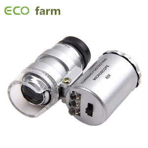 ECO Farm Mini 60X Microscope Adjustable Focus Banknote Detector With LED Light Microscope