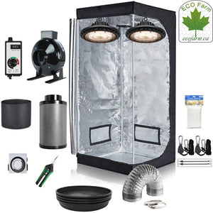 Eco Farm 5*5 FT(60*60*80 Inch/ 150*150*200 CM) DIY Grow Package Indoor Grow Tent Complete Kit