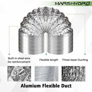 Mars Hydro 4' x 4' Grow Tent Kit With TSW 2000 LED Grow Light