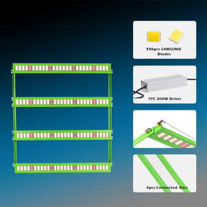 ECO Farm 50W/100W/150W/200W LED Grow Light With Samsung 281B Chips +UV IR