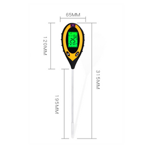 ECO Farm 4-in-1 Soil PH Tester Soil Moisture Sensor LCD Display For Household