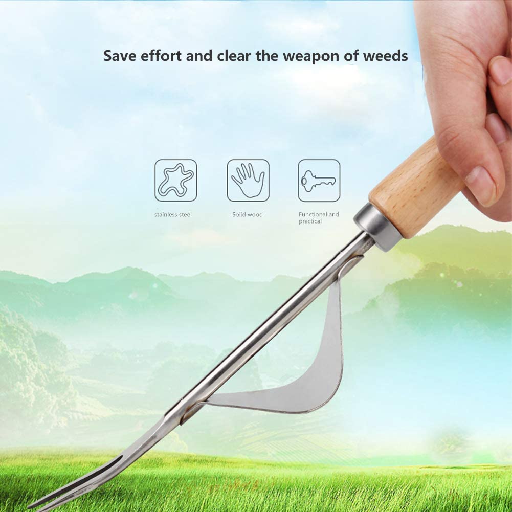 ECO Farm Metal Hand Digging Puller Manual Weeder Fork