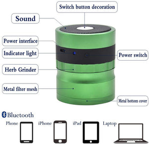 ECO Farm 4-layer Grinder Bluetooth Audio Aluminum Alloy Material Color Random