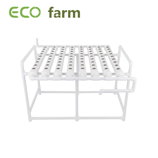 ECO Farm Horizontal Eight Pipe Soilless Cultivation Planting Rack 72 Sites NFT Hydroponic Growing System