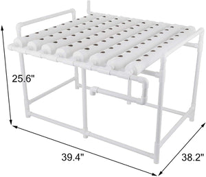 ECO Farm Horizontal Eight Pipe Soilless Cultivation Planting Rack 72 Sites NFT Hydroponic Growing System