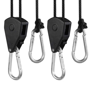 ECO Farm 1/8"(3mm) Adjustable Rope Ratchet Light Hanger