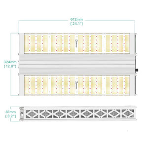 Groplanner TPO Series 640W Full Spectrum LED Grow Light