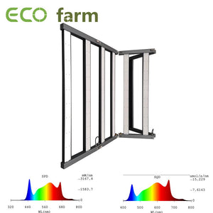 ECO Farm 780W/960W Foldable Full Cycle Dimmable LED Grow Light For Greenhouse