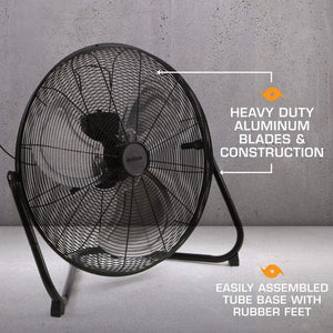 Hurricane Pro High Velocity Metal Floor Fan 20 in Fans