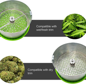 Risentek 16 Inch Bud Leaf Trimmer Machine Hydroponic Bowl Trimming