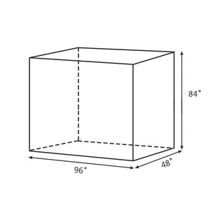 Eco Farm 8*4FT (96*48*84/96 Inch )/(240*120*210/240CM ) Tent Hydroponics Indoor Dark Room Garden Greenhouse Grow Tent