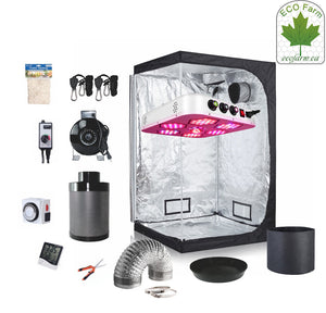 Eco Farm 4*2FT(48*24*80 Inch/ 120*60*200 CM) DIY Grow Package Indoor Grow Tent Complete Kit