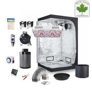 ECO Farm 4*4 FT(48*48*80 Inch/ 120*120*200 CM) DIY Grow Package Indoor Complete Kit Growing System