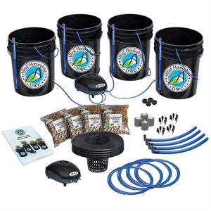 Alfred's DWC 4-Plant System Hydroponic Deep Water Culture 5Gallon Bucket