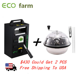 ECO Farm Rosin Press Machine KP1 and 16 Inch Leaf Bowl Trimmer Free Shipping