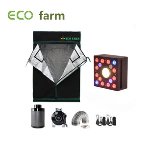 Eco Farm 4*4FT (48*48 Inch/ 120*120 CM) Hydroponics Complete Grow Room Full Setup For 4 Plants