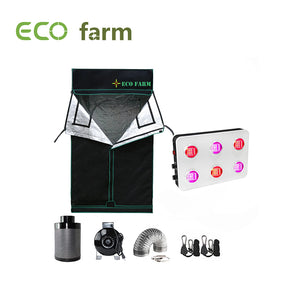 Eco Farm 4*4FT (48*48 Inch/ 120*120 CM) LED DIY Grow Package Hydroponics Indoor Planting System for 4 Plants-GS600