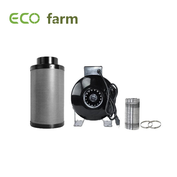 ECO Farm 4" Duct Ventilation Fan And Filter Hydroponic Kit