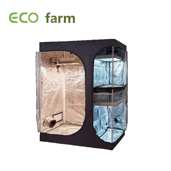 Eco Farm 5*4FT(60*48*80 Inch/150*120*200CM) 600D Indoor Reflective Mylar Grow Tents for Hydroponics Indoor Planting
