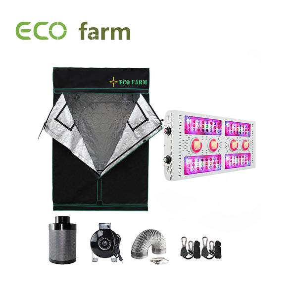 Eco Farm 5*5FT (60*60 Inch/ 150*150 CM) Essential LED Grow Package For 6 Plants-X8