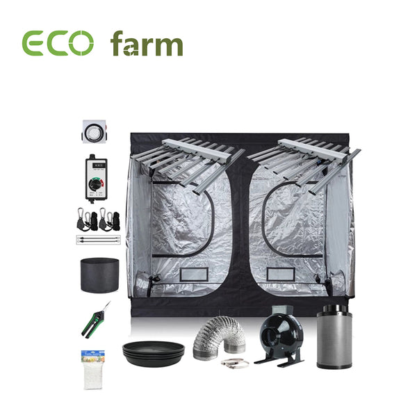 ECO Farm 8*4FT(96*48*80 Inch/ 240*120*200 CM) DIY Grow Package Indoor Grow Tent Complete Kit