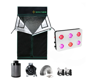 Eco Farm A Series 4*4FT (48*48 Inch/ 120*120 CM) Indoor Grow Tent Complete Kit For 4 Plants Easy To Set