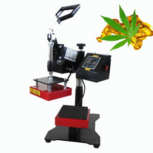 Free shipment 5x5 manual type rosin double sided heat press brik machine for hemp