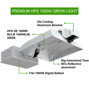 ECO Farm High Efficiency 1000W HPS Grow Light Kit - Premium G-Star Pro