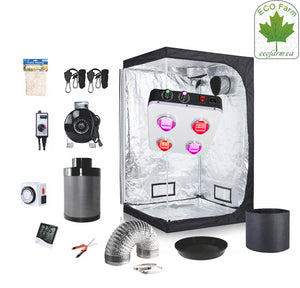 ECO Farm 2.7*2.7FT(32*32*64 Inch)/(80*80*160CM) DIY Grow Package Indoor Grow Tent Complete Kit