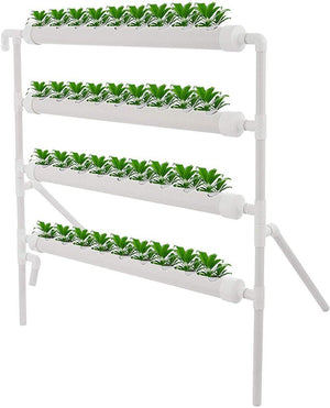 Hydroponic Grow Kit 4 Pipes 4 Layers 36 Plant Sites Food Grade System Melons
